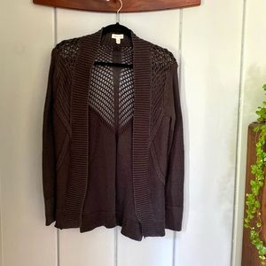 Silence + Noise black open cardigan sweater S